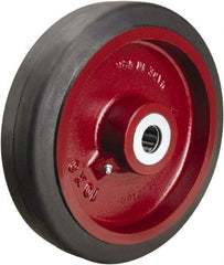 Hamilton - 10 Inch Diameter x 2-1/2 Inch Wide, Rubber on Cast Iron Caster Wheel - 790 Lb. Capacity, 3-1/4 Inch Hub Length, 1 Inch Axle Diameter, Straight Roller Bearing - Top Tool & Supply