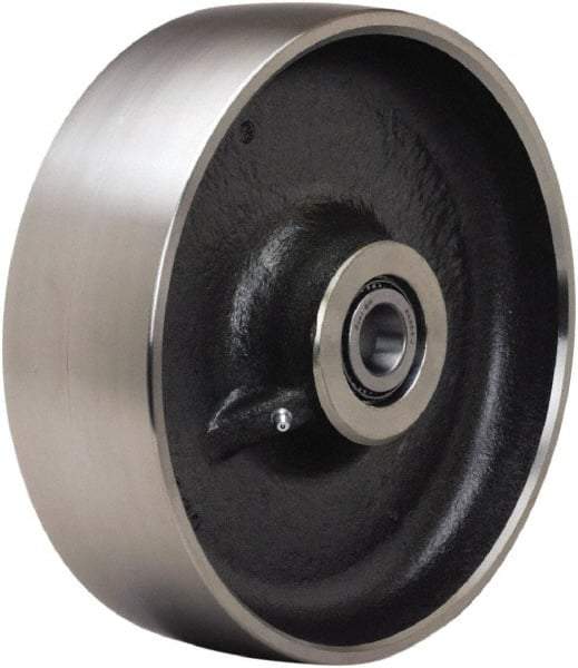 Hamilton - 10 Inch Diameter x 3 Inch Wide, Forged Steel Caster Wheel - 6,500 Lb. Capacity, 3-1/4 Inch Hub Length, 1-1/4 Inch Axle Diameter, Tapered Roller Bearing - Top Tool & Supply