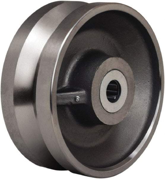 Hamilton - 10 Inch Diameter x 4 Inch Wide, Forged Steel Caster Wheel - 16,000 Lb. Capacity, 4-1/4 Inch Hub Length, 1-1/2 Inch Axle Diameter, Straight Roller Bearing - Top Tool & Supply