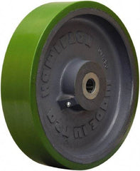 Hamilton - 12 Inch Diameter x 3 Inch Wide, Polyurethane on Cast Iron Caster Wheel - 3,500 Lb. Capacity, 3-1/4 Inch Hub Length, 1-1/4 Inch Axle Diameter, Straight Roller Bearing - Top Tool & Supply