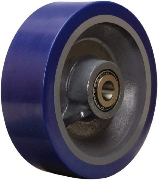 Hamilton - 12 Inch Diameter x 4 Inch Wide, Polyurethane on Forged Steel Caster Wheel - 6,000 Lb. Capacity, 4-1/4 Inch Hub Length, 1 Inch Axle Diameter, Sealed Precision Ball Bearing - Top Tool & Supply