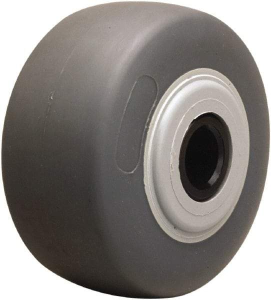 Hamilton - 4 Inch Diameter x 2 Inch Wide, Rubber on Thermoplastic Caster Wheel - 300 Lb. Capacity, 2-3/16 Inch Hub Length, 5/8 Inch Axle Diameter, Straight Roller Bearing - Top Tool & Supply