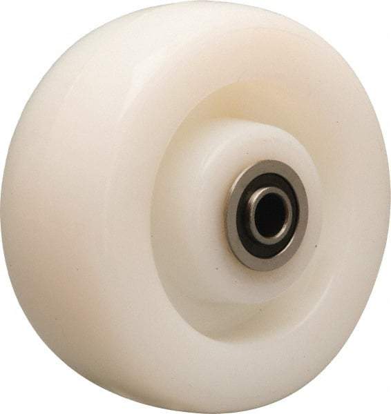 Hamilton - 5 Inch Diameter x 2 Inch Wide, Nylon Caster Wheel - 900 Lb. Capacity, 2-3/16 Inch Hub Length, 1/2 Inch Axle Diameter, Sealed Precision Ball Bearing - Top Tool & Supply