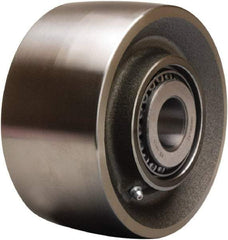 Hamilton - 6 Inch Diameter x 3 Inch Wide, Forged Steel Caster Wheel - 6,000 Lb. Capacity, 3-1/4 Inch Hub Length, 1-1/2 Inch Axle Diameter, Straight Roller Bearing - Top Tool & Supply