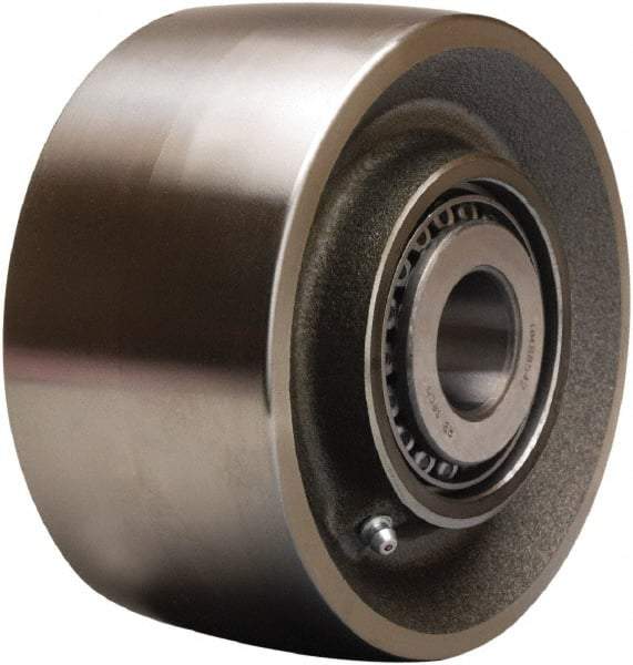 Hamilton - 6 Inch Diameter x 3 Inch Wide, Forged Steel Caster Wheel - 12,000 Lb. Capacity, 3-1/4 Inch Hub Length, 2-3/16 Inch Axle Diameter, Plain Bore Bearing - Top Tool & Supply