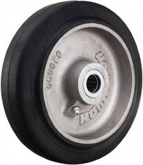 Hamilton - 7 Inch Diameter x 2 Inch Wide, Rubber on Aluminum Caster Wheel - 455 Lb. Capacity, 2-3/16 Inch Hub Length, 3/4 Inch Axle Diameter, Straight Roller Bearing - Top Tool & Supply