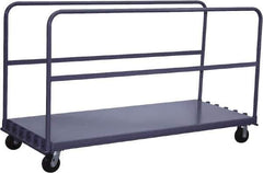 Jamco - 2,000 Lb Capacity Adjustable Sheet & Panel Truck - Steel Deck, 60" OAW, 9" Platform Height - Top Tool & Supply