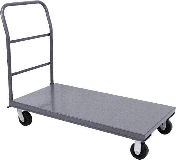 Jamco - 2,000 Lb Capacity Platform Truck - Steel Deck, 72" OAW, 9" Platform Height, Phenolic Casters - Top Tool & Supply