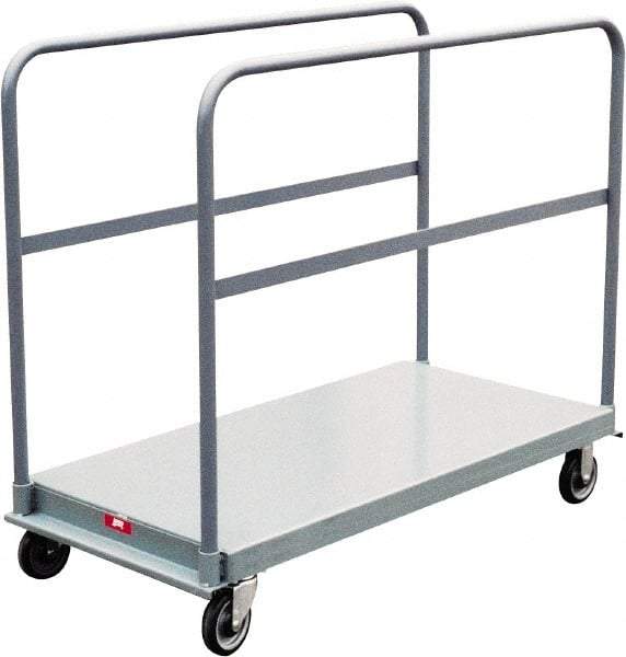 Jamco - 1,200 Lb Capacity Platform Truck - Steel Deck, 72" OAW, 9" Platform Height, Urethane Casters - Top Tool & Supply