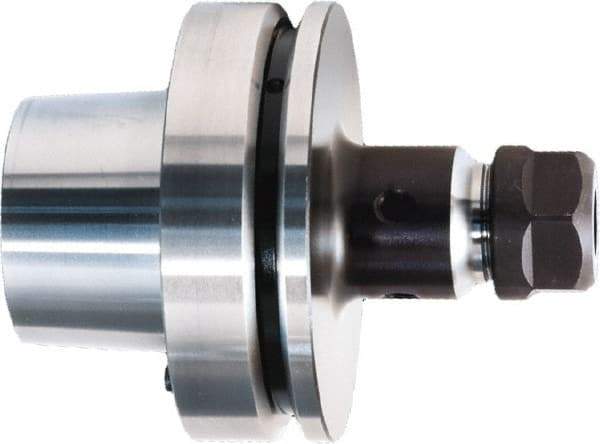 HAIMER - 1mm to 16mm Capacity, 3" Projection, HSK80F Hollow Taper, ER25 Collet Chuck - 0.0001" TIR, Through-Spindle & DIN Flange Coolant - Exact Industrial Supply