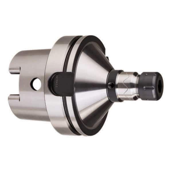 HAIMER - 2mm to 20mm Capacity, 100mm Projection, HSK125A Hollow Taper, ER32 Collet Chuck - 0.0001" TIR - Exact Industrial Supply