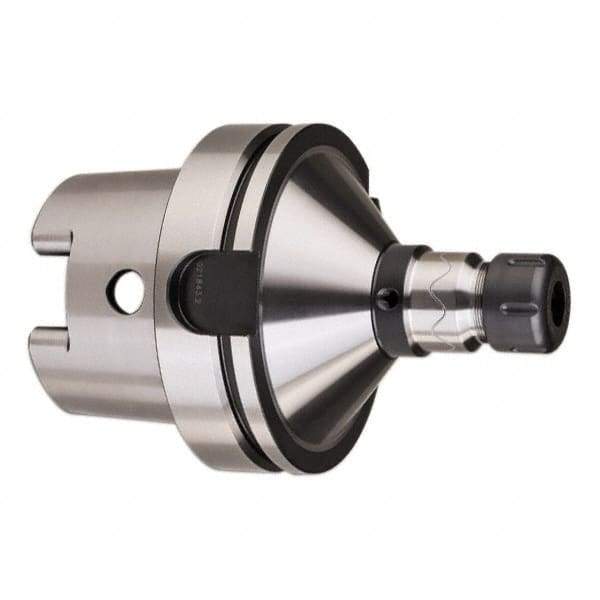 HAIMER - 1/8" to 3/8" Capacity, 3.35" Projection, HSK100A Hollow Taper, ER16 Collet Chuck - 0.0001" TIR - Exact Industrial Supply