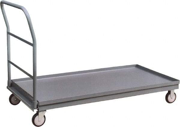 Jamco - 1,200 Lb Capacity Platform Truck - Steel Deck, 60" OAW, 9" Platform Height, Urethane Casters - Top Tool & Supply