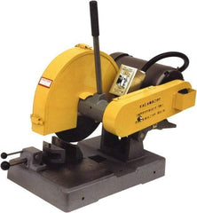 Kalamazoo - 14" Blade Diam, 1" Arbor Hole, Straight Chop & Cutoff Saw - 4,400 RPM, 5 hp, 220 Volts, 1 Phase - Top Tool & Supply