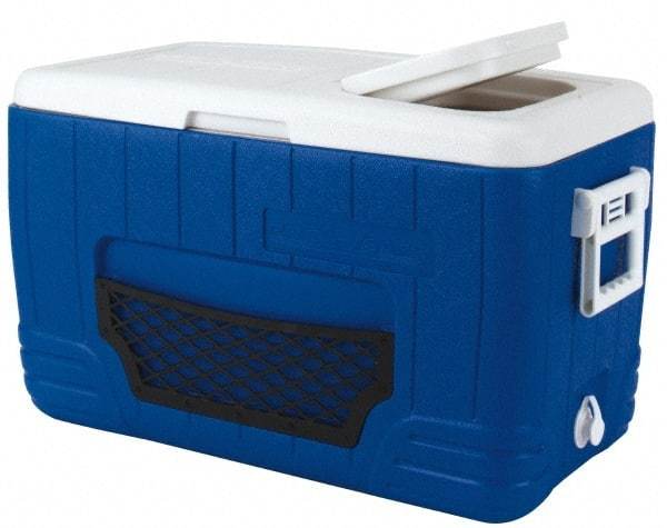 PRO-SAFE - 48.6 Qt Ice Chest - Plastic, Blue/White - Top Tool & Supply