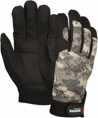 MCR Safety - Size M Synthetic Blend General Protection Work Gloves - For Work & Driver, Uncoated, Hook & Loop Cuff, Camouflage, Paired - Top Tool & Supply