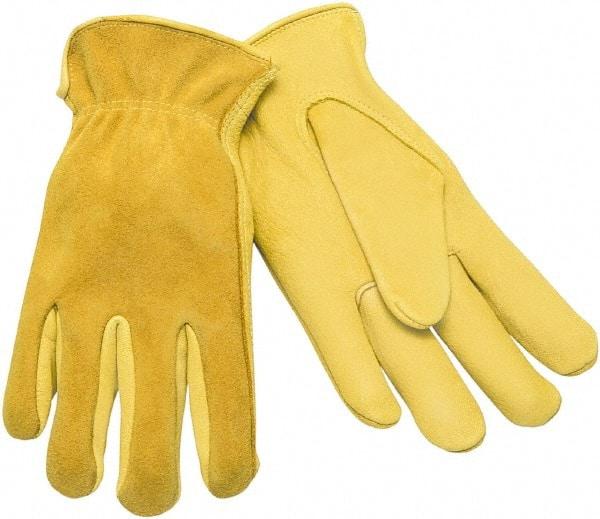 MCR Safety - Size S Deerskin General Protection Work Gloves - For Work & Driver, Uncoated, Natural, Paired - Top Tool & Supply