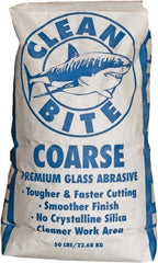 NC Minerals - Coarse Grade Angular Crushed Glass - 20 to 40 Grit, 50 Lb Bag - Top Tool & Supply