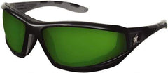 MCR Safety - Green Lenses, Framed Welding Glasses - Scratch Resistant, Size Universal, Wrap Around - Top Tool & Supply