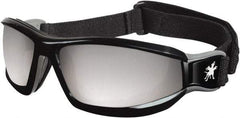 MCR Safety - Silver Mirror Lenses, Framed Safety Glasses - Scratch Resistant, Size Universal, Wrap Around - Top Tool & Supply