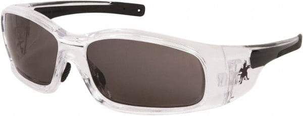 MCR Safety - Gray Lenses, Framed Safety Glasses - Anti-Fog, Scratch Resistant, Size Universal, Wrap Around - Top Tool & Supply