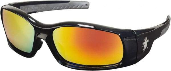 MCR Safety - Fire Mirror Lenses, Framed Safety Glasses - Scratch Resistant, Size Universal, Wrap Around - Top Tool & Supply