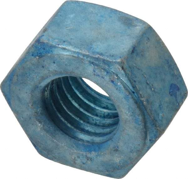 Value Collection - 1/2-13 UNC Steel Right Hand Heavy Hex Nut - 7/8" Across Flats, 31/64" High, Galvanized Finish - Top Tool & Supply