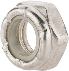 Value Collection - 3/8-16 UNC 18-8 Hex Lock Nut with Nylon Insert - 9/16" Width Across Flats, 17/64" High, Uncoated - Top Tool & Supply