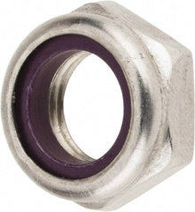 Value Collection - 1/2-20 UNF 18-8 Hex Lock Nut with Nylon Insert - 3/4" Width Across Flats, 5/16" High, Uncoated - Top Tool & Supply