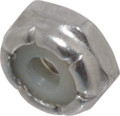 Value Collection - #6-32 UNC 18-8 Hex Lock Nut with Nylon Insert - 5/16" Width Across Flats, 9/64" High - Top Tool & Supply