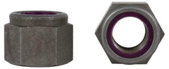 Value Collection - 7/16-14 UNC Grade 2 Heavy Hex Lock Nut with Nylon Insert - 3/4" Width Across Flats, 19/32" High, Zinc-Plated Finish - Top Tool & Supply