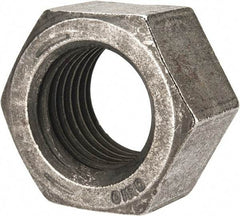 Value Collection - 1-1/2 - 6 UNC Steel Right Hand Hex Nut - 2-1/4" Across Flats, 1.317" High, Uncoated - Top Tool & Supply