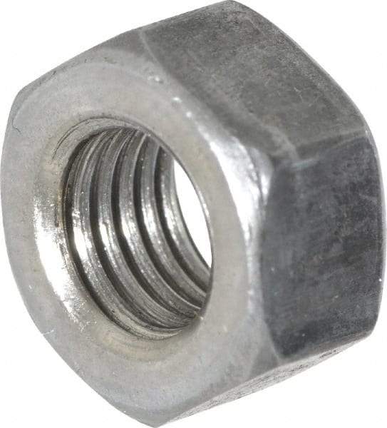 Value Collection - 5/16-24 UNF Steel Right Hand Hex Nut - 1/2" Across Flats, 17/64" High, Uncoated - Top Tool & Supply