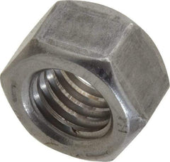 Value Collection - 1/2-13 UNC Steel Right Hand Hex Nut - 3/4" Across Flats, 7/16" High, Uncoated - Top Tool & Supply