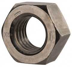 Value Collection - 9/16-12 UNC Steel Right Hand Hex Nut - 7/8" Across Flats, 31/64" High, Uncoated - Top Tool & Supply