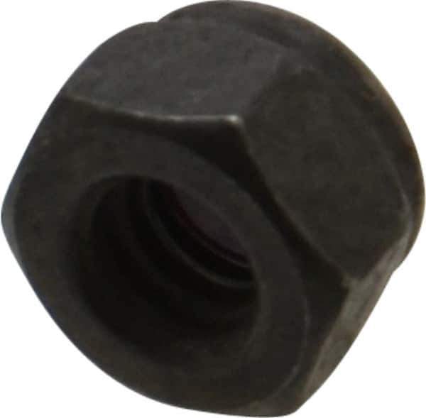 Value Collection - 1/4-20 UNC Grade 8 Hex Lock Nut with Nylon Insert - 7/16" Width Across Flats, 5/16" High, Uncoated - Top Tool & Supply