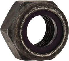 Value Collection - 5/16-24 UNF Grade 8 Hex Lock Nut with Nylon Insert - 1/2" Width Across Flats, 11/32" High, Uncoated - Top Tool & Supply