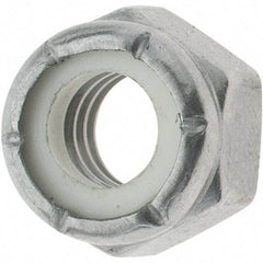 Value Collection - 5/16-18 UNC 316 Hex Lock Nut with Nylon Insert - 1/2" Width Across Flats, 11/32" High - Top Tool & Supply