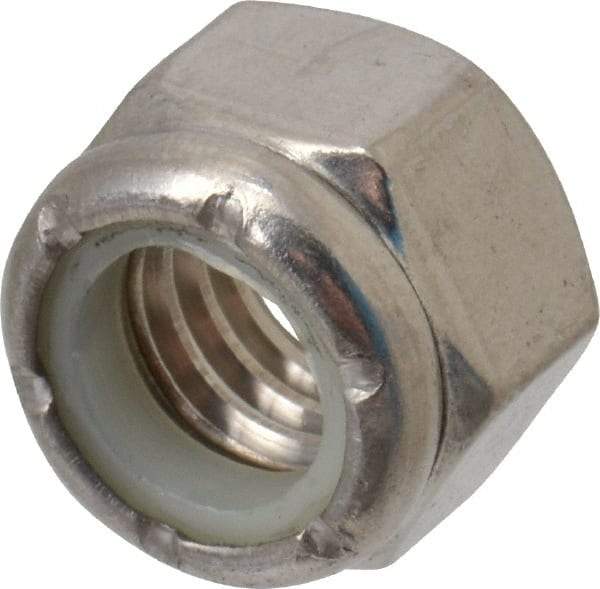 Value Collection - 7/16-14 UNC 316 Hex Lock Nut with Nylon Insert - 5/8" Width Across Flats, 29/64" High - Top Tool & Supply