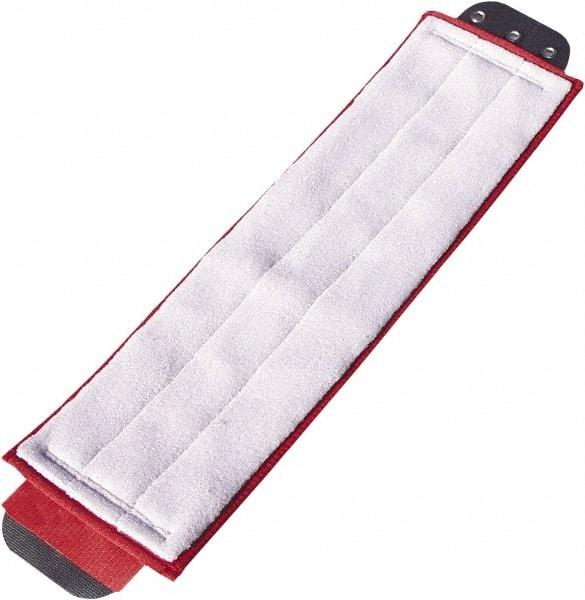 Unger - 5" Red Head Band, Large Microfiber Loop End Mop Pad - Quick Change Connection - Top Tool & Supply