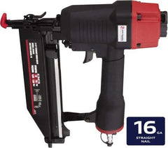 Value Collection - 1 to 2-1/2" Nail Length, 0.118" Nail Diam, 16 Gauge Finish Air Nailer - 70 to 110 psi - Top Tool & Supply