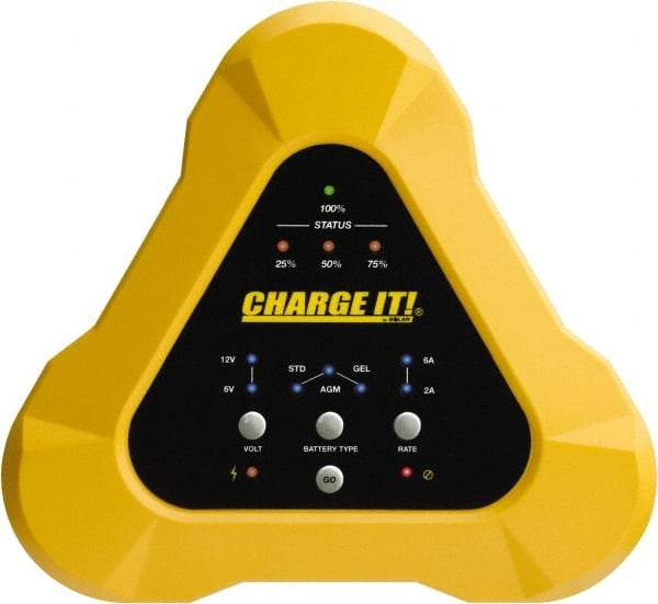 Solar - 6/12 Volt Automatic Charger - 6 Amps/2 Amps - Top Tool & Supply