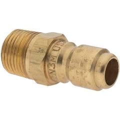 Parker - 3/8-18 NPTF Brass Hydraulic Hose Coupler - -6 Hose Size, 3/8" Hose Diam - Top Tool & Supply