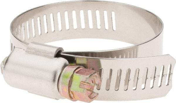 Value Collection - SAE Size 24, 1-1/16 to 2" Diam, Stainless Steel Worm Drive Clamp - 1/2" Wide - Top Tool & Supply