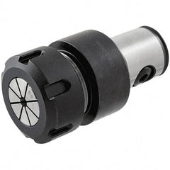 Iscar - 0.5mm to 10mm Capacity, 32mm Projection, Modular Connection, ER16 Collet Chuck - Through-Spindle - Exact Industrial Supply