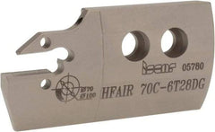 Iscar - 6mm Groove Width, 28mm Max Depth of Cut, Right Hand Cut, HFAI Indexable Grooving Blade - HFPR/L Insert Style, Series Heliface - Top Tool & Supply