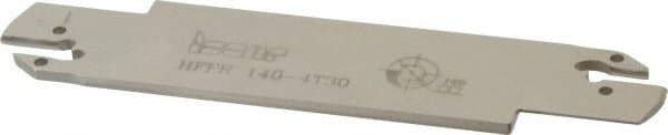 Iscar - 4mm Groove Width, 30mm Max Depth of Cut, Right Hand Cut, HFF Indexable Grooving Blade - HFPR/L 4020... Insert Style, Series Heliface - Top Tool & Supply