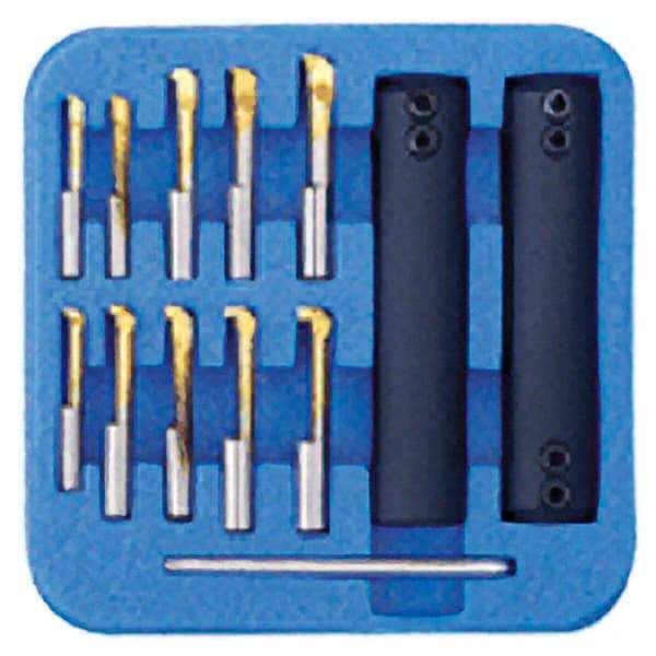 Iscar - Boring, Grooving & Turning Sets Material: Solid Carbide Number of Pieces: 12 - Exact Industrial Supply