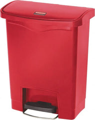 Rubbermaid - 8 Gal Rectangle Unlabeled Trash Can - Exact Industrial Supply