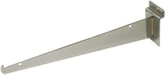 ECONOCO - Satin Chrome Coated Shelf Bracket - 12" Long - Top Tool & Supply